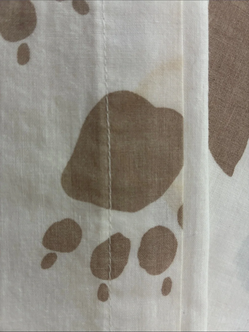 3 Handmade Curtain Panels made from IKEA Vandring Skogsliv twin duvets.